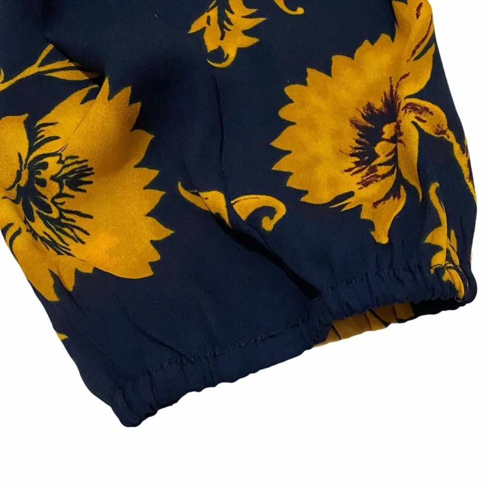 J. Crew button raglan floral top